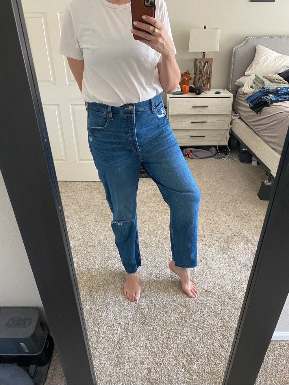TALL Old Navy Women's Boyfriend Jeans in Medium Blue Wash